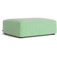 HAY - Mags Soft Ottoman S02 (S), grün-weiß (Tartaglia 989) / Nähte: beige (Filzgleiter)