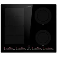Klarstein Induktionskochfeld 4 Platten, Glaskeramik-Induktionskochfeld mit 4 Kochfelder, 7200W Induktionskochfeld 60cm, Herd mit Touch-Control & Überhitzungsschutz, Effizientes Glaskeramikkochfeld