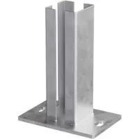 GAH Alberts Pfostenträger für Eckpfosten 60x60mm Feuerverzinkt