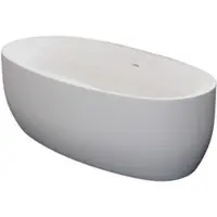 TroniTechnik Freistehende Badewanne DOKOS Maße ca. 180 x 100 x 60cm Wanne - Füllmenge 210 Liter, aus Acryl mit Siphon