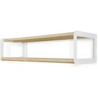 Vonbox - Wandgarderobe Stixx, Esche natur / weiß