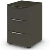 Sconto Nachttisch Flipp ¦ schwarz ¦ Maße (cm): B: 40 H: 61