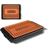 Starlyf elektrischer Tischgrill - Elektrogrill - regelbares Thermostat Smokefree Copper Grill