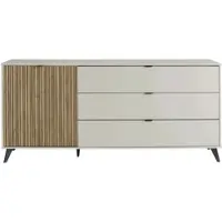 Möbel Kraft Sideboard Ispani , creme , Maße (cm): B: 182,8 H: 83,2 T: 40.7
