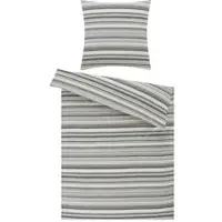 Como superior Flanell Bettwäsche , grau , Maße (cm): B: 135