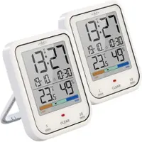 INFACTORY 2er-Set digitale Badezimmer- & Duschuhren mit Thermo-/Hygrometer, IP65