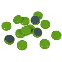 Eichner 100er-Pack Facettenrand-Magnete Ø 3 cm grün, 1 cm