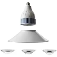 LEDaquaristik GmbH flexBEAM AFRICAN-SUN 40W Aquarium LED-Strahler 90° Mit E27 Fassung + Aufhängung mit Reflektor
