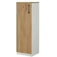 Möbel Kraft Aktenschrank mit Massivholzfront SOLIDLine ¦ weiß ¦ Maße (cm): B: 40 H: 121,4 T: 40.0