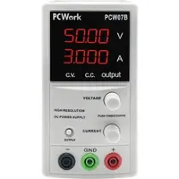 PCWORK PCW 07B - Labornetzgerät, 0 - 50 V, 0 - 3 A, analog steuerbar