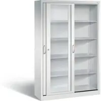 C+P Schiebetürenschrank Acurado, H1950xB1200xT400mm, Front Lichtgrau, Korpus Lichtgrau (2049-055)