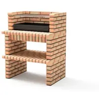 MAESTRO FERRETERO MF - Grillkamin Modell Luxor Short (Grau, Orange - 93 x 70 x 120 cm) REF: 3518 - Für Außenbereich