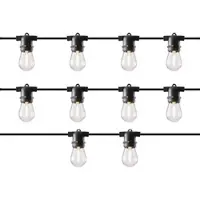 MARELIDA LED Solar Lichterkette CIRCUS - 10x E27 LED - 4 Leuchtfunktionen - L: 4,5m - Lichtsensor - für Außen