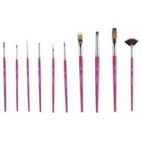 Sallys Pinselset , rosa/pink , Kunststoff