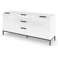 Möbel Kraft Sideboard ¦ weiß ¦ Maße (cm): B: 160 H: 72