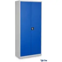 Ceha Flügeltüren- und Stahlschrank Pro 195 x 92 x 60 cm mit Türen in RAL5010 (enzianblau)