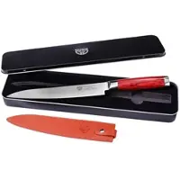 Gräwe Filetiermesser Pakkawood 074.55, für Fleisch & Fisch, 21 cm Damaststahlklinge, flexibel, mit Pakkaholzgriff