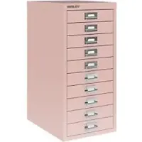Bisley Schubladenschrank MultiDrawer, aus Metall, 10 Schübe, olive, (B/H/T) 28 x 59 x 38cm
