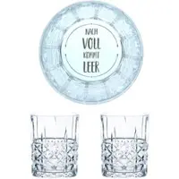 Nachtmann Whiskyglas mit Gravur Nach Voll Kommt Leer, 2er Set