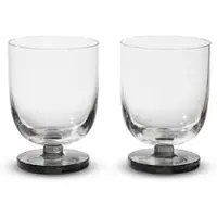 Tom Dixon - Puck Wasserglas, smoke (2er-Set)