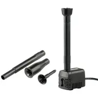 ROYAL GARDINEER Teichpumpe "Fontaine" mit 4 Wasserspiel-Aufsätzen, 230 Volt