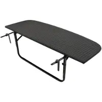 Meingartenversand.de Balkonhängetisch Pula 60 x 40 cm - Balkonmöbel aus Stahl/Polyrattan - praktischer Hängetisch - Balkontisch für kleine Balkone