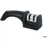 Metro Professional 2 in 1 Messerschärfer, Wolframstahl/Keramikstein, schwarz