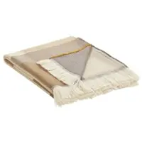 Como superior Wohndecke Karo-Strickdecke , braun , Synthetik , Maße (cm): B: 130