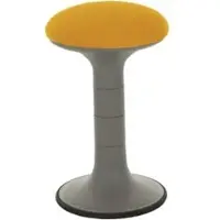 Stier Polsterhocker orange mit Schwingeffekt Sitzhöhe 550 mm