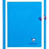 Clairefontaine 10x Heft Mimesys, 24x32 cm, 48 Blatt 90g, französische Lineatur Seyès, Einband aus Polypropylen - Blau 323361C