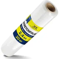 KK Verpackungen 2 x Stretchfolie transparent 20 my 500 mm x 300 m Umzugsfolie