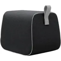 Softline - Nector Hocker, Filz Melange anthrazit (610) / Keder Filz Melange grau (620)