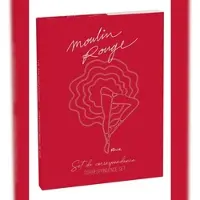 Clairefontaine 5x Moulin Rouge, Korrespondenzset 12x16,5 cm mit 8 Einzelkarten 11x15,5 cm sortiert und 8 Umschlägen Pollen C6 Naturweiß - 812442C