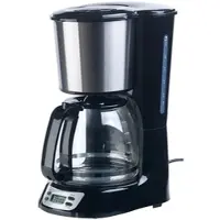 Rosenstein & Söhne Programmierbare Kaffeemaschine für bis zu 12 Tassen, Timer, 1.000 Watt