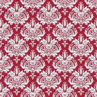 Mank Serviette Airlaid Casper in Bordeaux, 40 x 40 cm, 50 Stück - stoffähnlich Ornamente