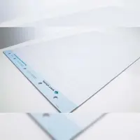 Proregal Doppelseitiges Flipchartpapier | HxB 100x65cm | 70 gr/m2 | 1x blanko & 1x karierte Seite | Weiß