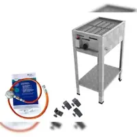 ChattenGlut Gasbräter 1-flammig 4,5kW Standgerät Rost mit DGUV