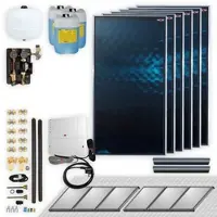 WOLF-Garten Wolf Solar Paket 13,8 m2 mit 6 Flachkollektoren TopSon F3-1, SM1-2 Regelung