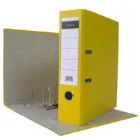Midori 160 x Ordner A4 8 cm PP Kunststoff Gelb Aktenordner Briefordner Breit 80 mm