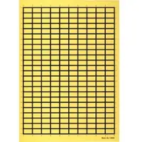 Lemax Aufkleber I Etiketten, mit Rand, zum Selbstbeschriften, gelb, Gewebefolie, 19x11mm, 240/Bogen