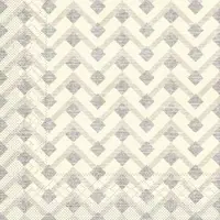 Mank Tissue Serviette Oskar in Braun, 3-lagig, 33 x 33 cm, 100 Stück - - Ornamente