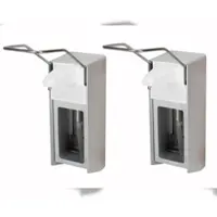 BODY PRODUCTS 2 Seifenspender Alu 500 ml Euronorm - mit verschließbarer Alufrontplatte