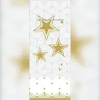 Mank Airlaid Besteckservietten Vivien "Pub" 40 x 33 cm, 75 Stück - Bestecktaschen Weihnachten Sterne Ornamente