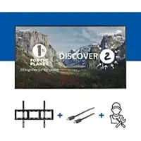 Legamaster Präsentationsdisplay Discover 2 DIS-6510 EU, IPS, 65 Zoll, Quer- und Hochformat, B 1463,3 x T 76,4 x H 838,3 mm, schwarz