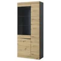Möbel Kraft Vitrine ¦ holzfarben ¦ Maße (cm): B: 86 H: 196,5 T: 39.9