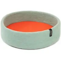 Myfelt - Fine Hundekorb Ø 40 cm, Inlay rotorange