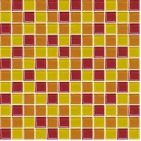Premium Mosaic Glasmosaik mehrfarbig 30x30 cm glanz MOS25MIX7