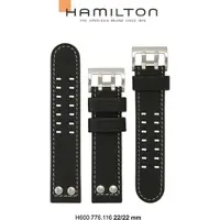 Hamilton - Khaki Navy Band-set Leder-schwarz-22/22 H690.776.116 - schwarz