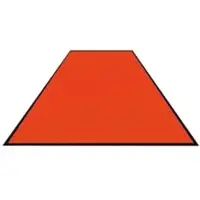 M&A Matting Schmutzfangmatte Colorstar, orange, waschbar, glatter Rücken 7460115180150-C09 , Maße (B x T): 115 x 180 cm