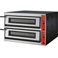 Stalgast GGF Pizzaofen mit zwei Kammern für 18 Pizzen à 300 mm, 19,2 kW, 1150 x 1020 x 750 mm (BxTxH)